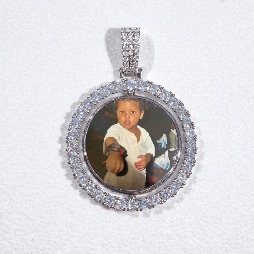 3D Spinning 2-Faced Custom Picture Pendant