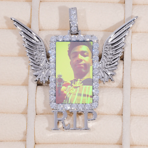 RIP WING 3D CUSTOM PICTURE PENDANT