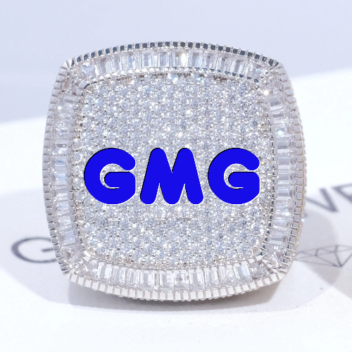 CUSTOM LETTER 3D ICED RING