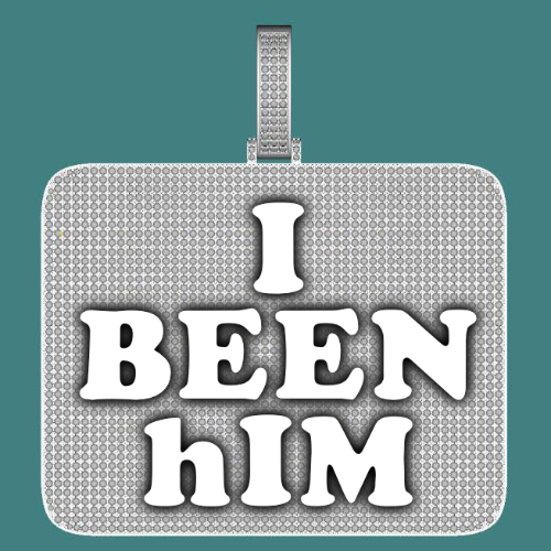 CUSTOM LETTER NECKLACE 3D BIG SQUARE