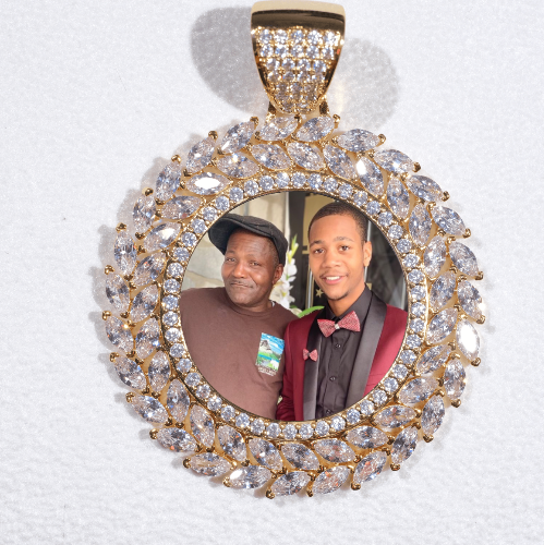 Large 3D Wheat Ear Custom Picture Pendant
