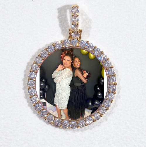 3D CIRCLE CUSTOM PICTURE PENDANT SMALL SIZE
