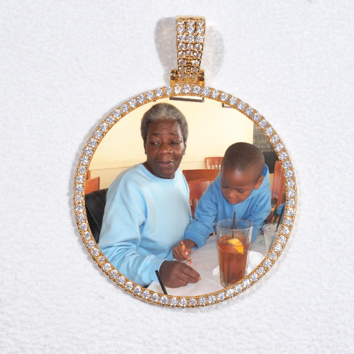 MEDIUM 3D CIRCLE CUSTOM PICTURE PENDANT