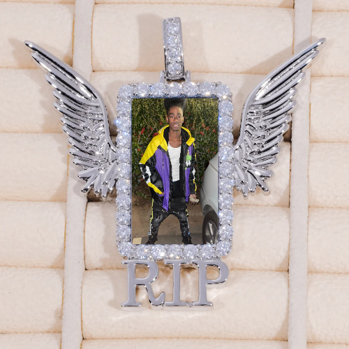RIP WING 3D CUSTOM PICTURE PENDANT