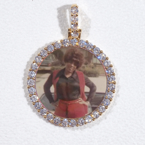 3D CIRCLE CUSTOM PICTURE PENDANT SMALL SIZE