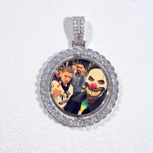 3D Spinning 2-Faced Custom Picture Pendant