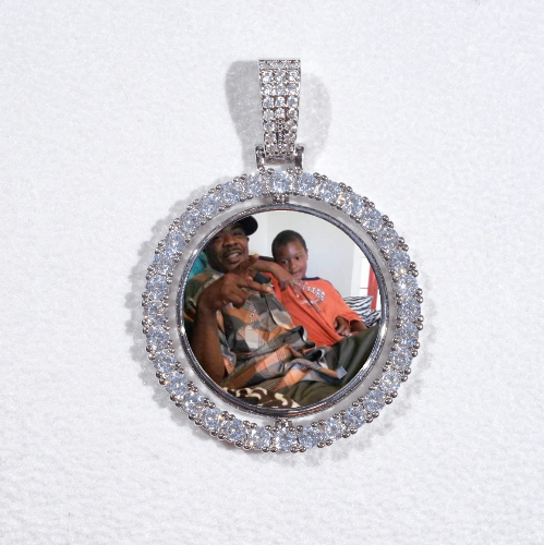 3D Spinning 2-Faced Custom Picture Pendant