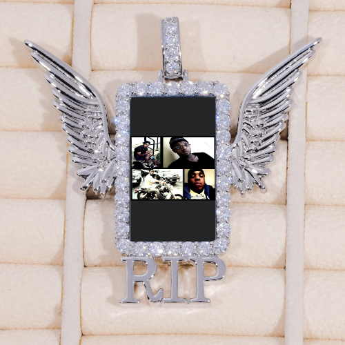 RIP WING 3D CUSTOM PICTURE PENDANT