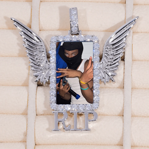 RIP WING 3D CUSTOM PICTURE PENDANT