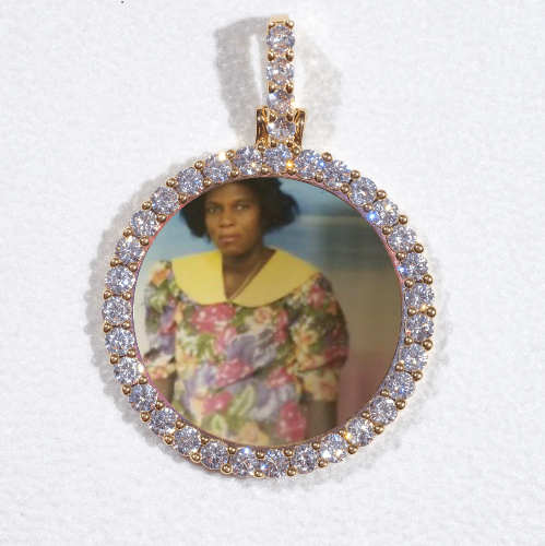 3D CIRCLE CUSTOM PICTURE PENDANT SMALL SIZE
