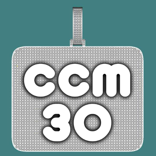 CUSTOM LETTER NECKLACE 3D BIG SQUARE
