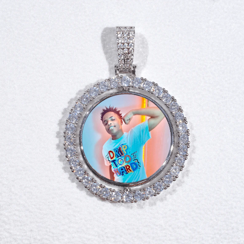 3D Spinning 2-Faced Custom Picture Pendant