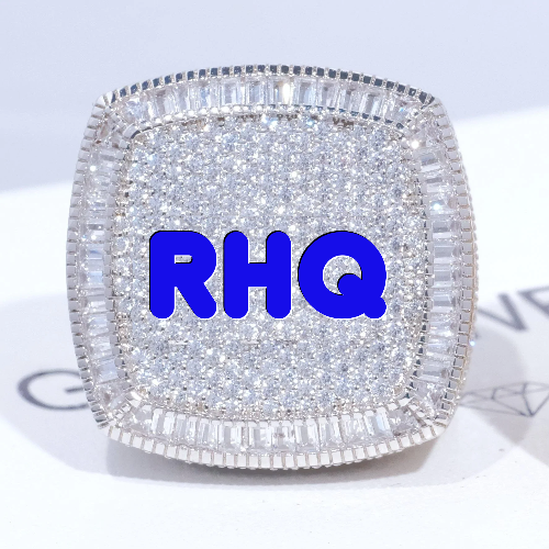 CUSTOM LETTER 3D ICED RING