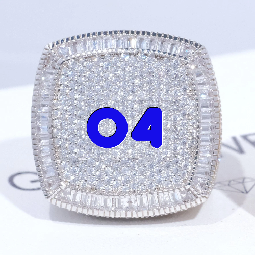 CUSTOM LETTER 3D ICED RING