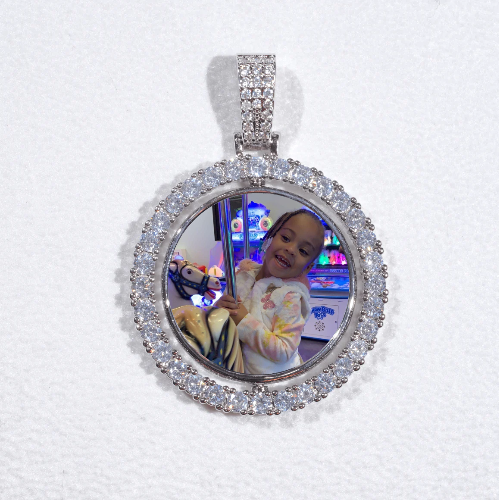 3D Spinning 2-Faced Custom Picture Pendant