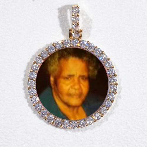 3D CIRCLE CUSTOM PICTURE PENDANT SMALL SIZE