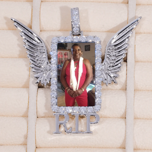 RIP WING 3D CUSTOM PICTURE PENDANT