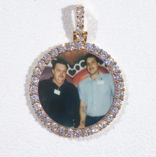 3D CIRCLE CUSTOM PICTURE PENDANT SMALL SIZE