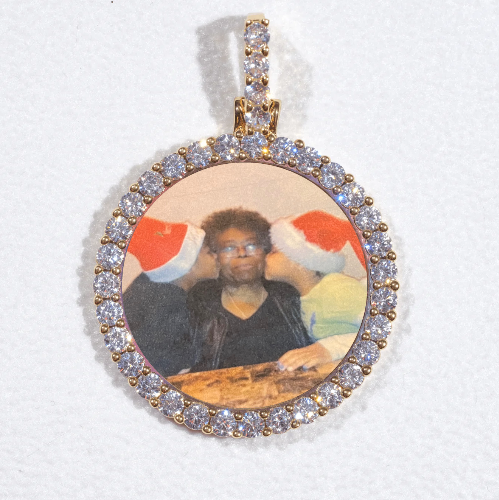 3D CIRCLE CUSTOM PICTURE PENDANT SMALL SIZE