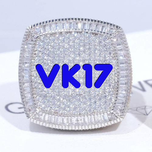 CUSTOM LETTER 3D ICED RING