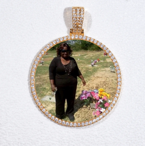 MEDIUM 3D CIRCLE CUSTOM PICTURE PENDANT
