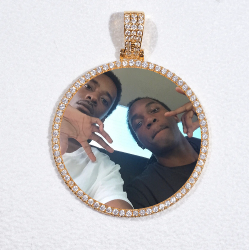 MEDIUM 3D CIRCLE CUSTOM PICTURE PENDANT