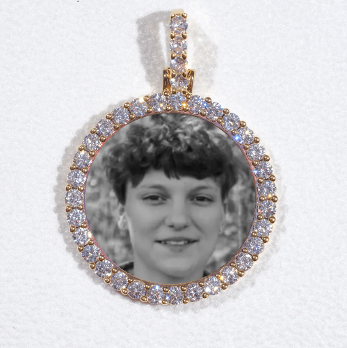 3D CIRCLE CUSTOM PICTURE PENDANT SMALL SIZE