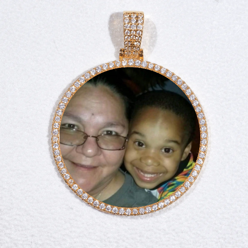 MEDIUM 3D CIRCLE CUSTOM PICTURE PENDANT