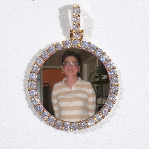 3D CIRCLE CUSTOM PICTURE PENDANT SMALL SIZE