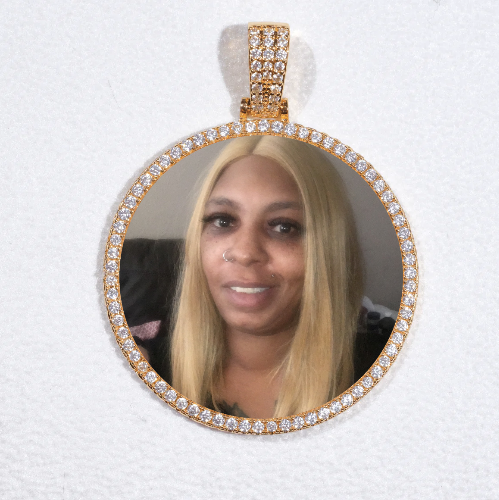 MEDIUM 3D CIRCLE CUSTOM PICTURE PENDANT