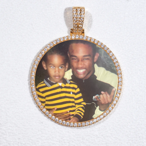 MEDIUM 3D CIRCLE CUSTOM PICTURE PENDANT