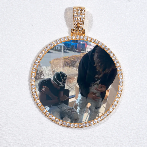 MEDIUM 3D CIRCLE CUSTOM PICTURE PENDANT