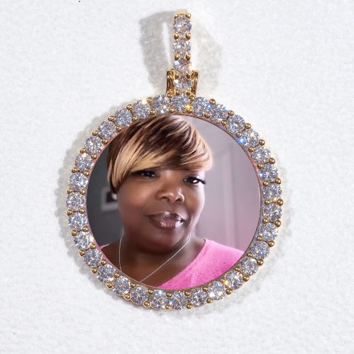 3D CIRCLE CUSTOM PICTURE PENDANT SMALL SIZE
