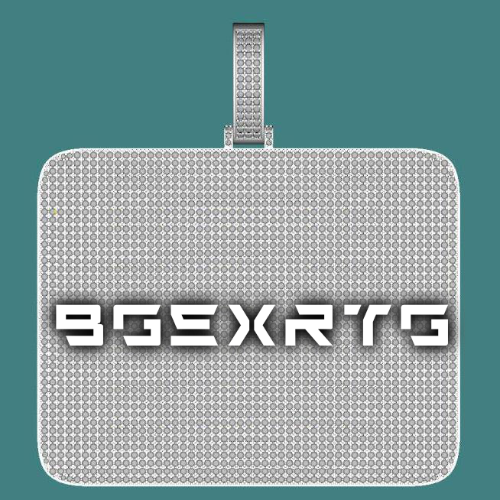 CUSTOM LETTER NECKLACE 3D BIG SQUARE