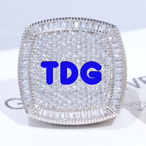 CUSTOM LETTER 3D ICED RING