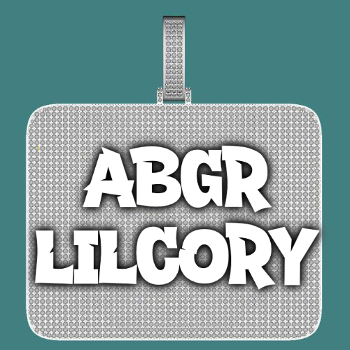 CUSTOM LETTER NECKLACE 3D BIG SQUARE