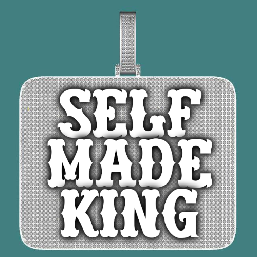 CUSTOM LETTER NECKLACE 3D BIG SQUARE