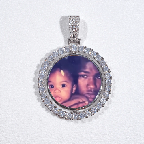 3D Spinning 2-Faced Custom Picture Pendant