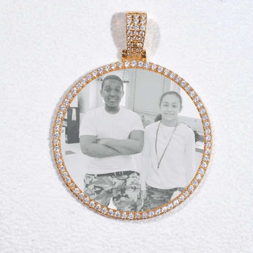 MEDIUM 3D CIRCLE CUSTOM PICTURE PENDANT