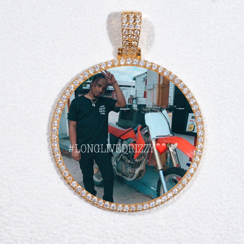 MEDIUM 3D CIRCLE CUSTOM PICTURE PENDANT