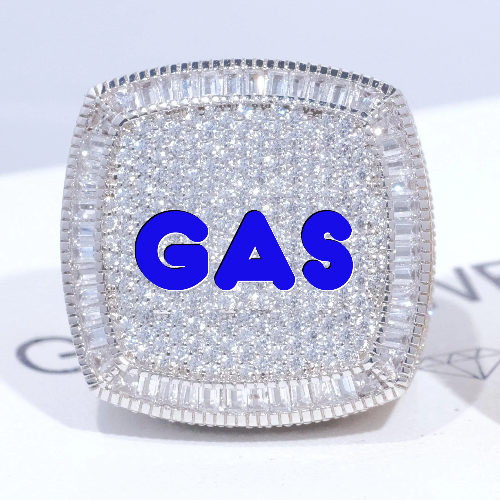 CUSTOM LETTER 3D ICED RING