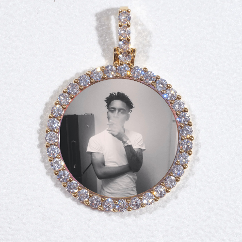 3D CIRCLE CUSTOM PICTURE PENDANT SMALL SIZE