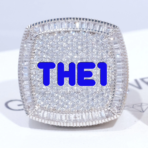 CUSTOM LETTER 3D ICED RING