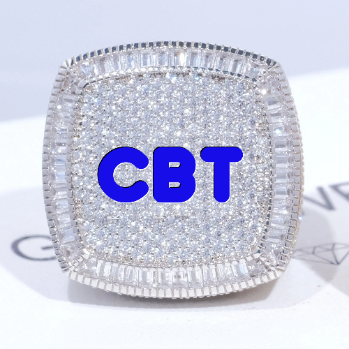 CUSTOM LETTER 3D ICED RING