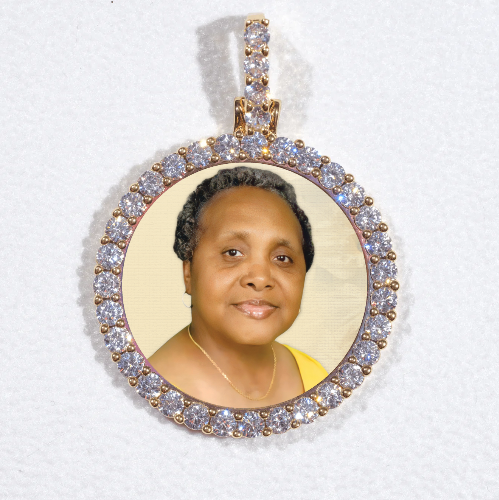 3D CIRCLE CUSTOM PICTURE PENDANT SMALL SIZE