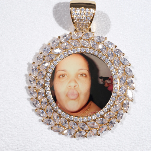 Large 3D Wheat Ear Custom Picture Pendant