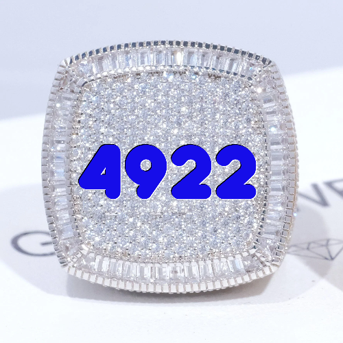 CUSTOM LETTER 3D ICED RING