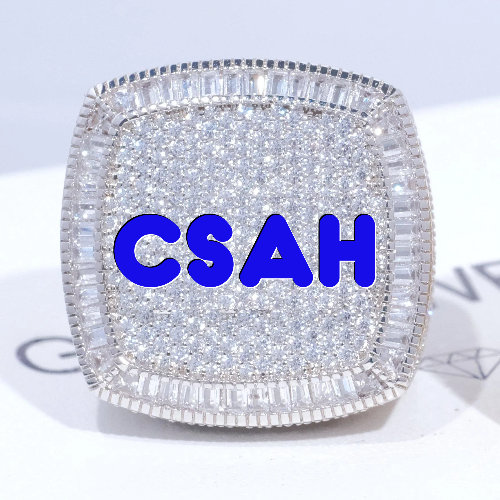 CUSTOM LETTER 3D ICED RING
