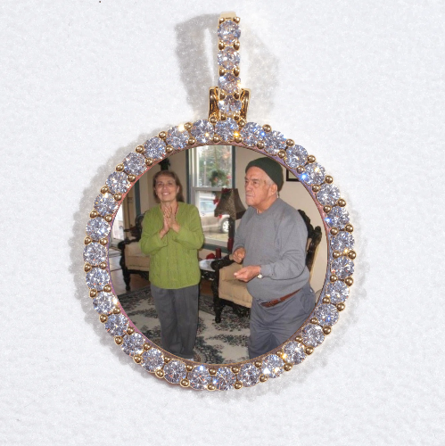 3D CIRCLE CUSTOM PICTURE PENDANT SMALL SIZE