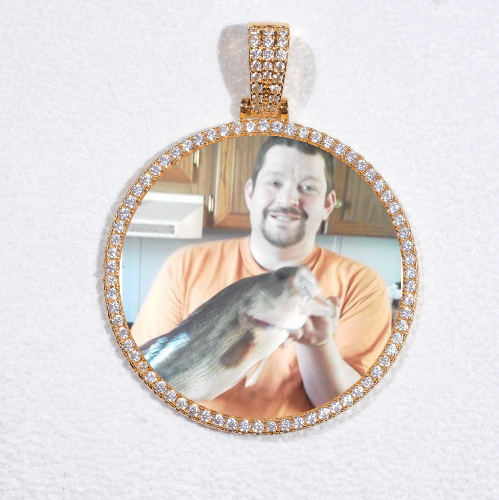 MEDIUM 3D CIRCLE CUSTOM PICTURE PENDANT